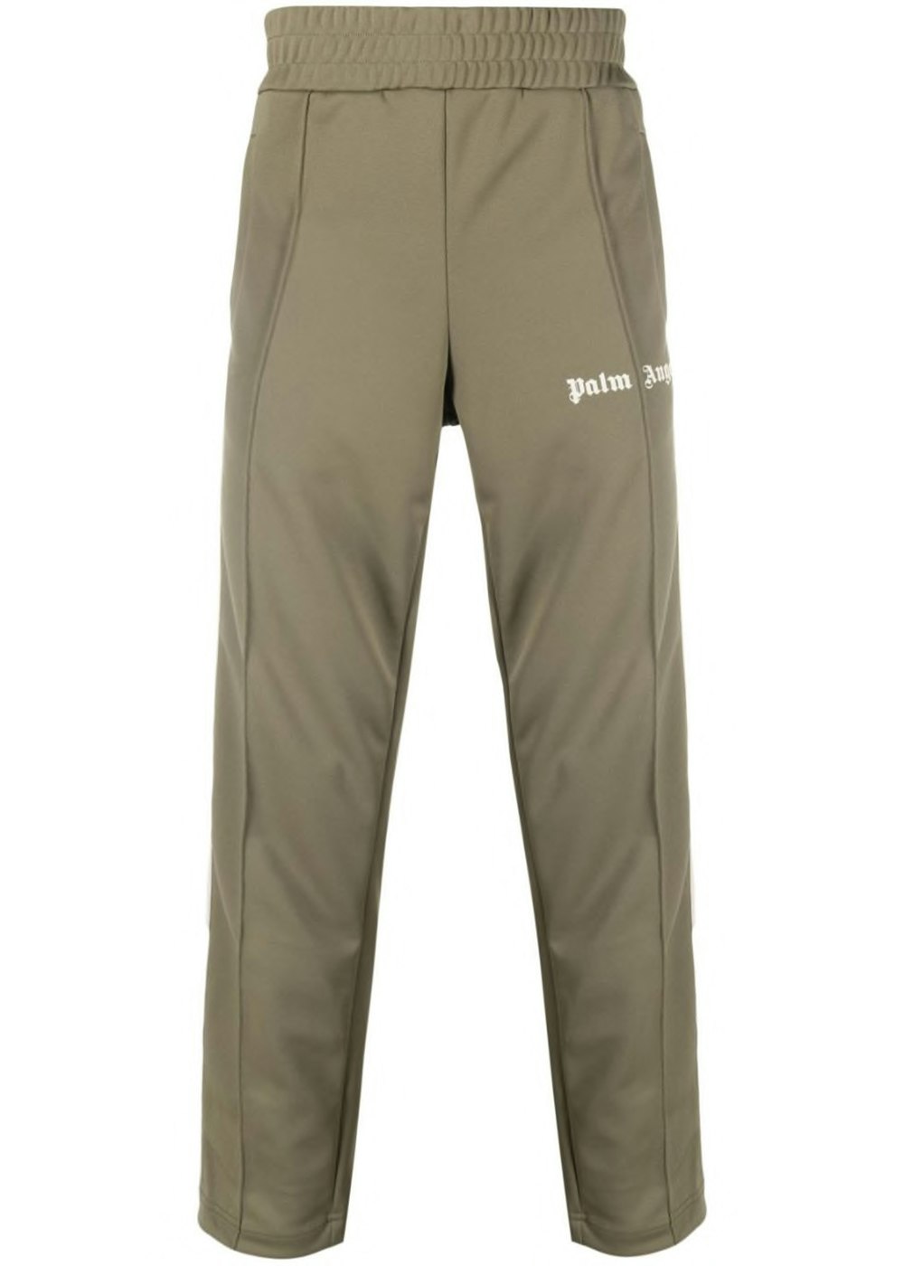 Palm Angels Side Stripe Slim Fit Track Pants Military Off White Men's -  FW21 - US